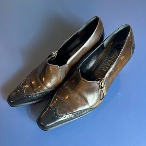 Prevata Two-Tone Leather Loafers